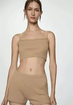 Шорты Mango, светло-коричневый