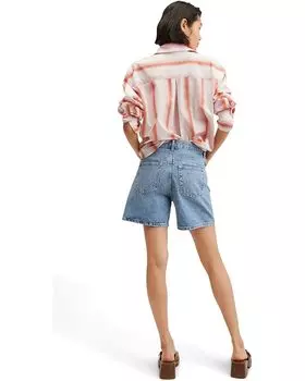 Шорты MANGO Zaida Shorts, цвет Open Blue