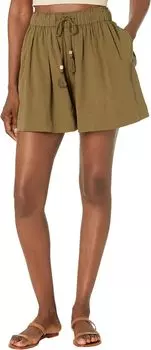 Шорты Marina из ширсакера Faherty, цвет Military Olive