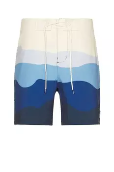Шорты Marine Layer 4 Way Stretch Board, цвет Blue Wave