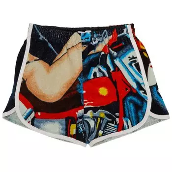 Шорты Marine Serre Regenerated Jersey Jacquard Towels Shorts, разноцветный