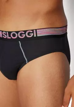 Шорты MEN GO ABC NATURAL MIDI 2 PACK Sloggi, черный