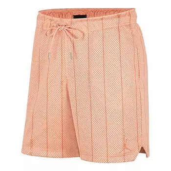 Шорты men's essentials solid color mesh sports shorts light madder brown Air Jordan, мультиколор