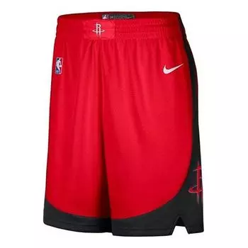 Шорты men's loose casual sports red shorts Nike, красный