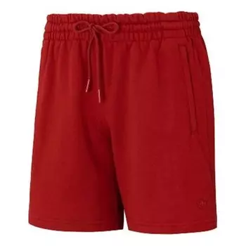 Шорты men's loose lacing sports red shorts Adidas, красный