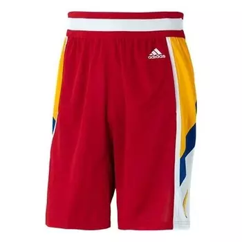 Шорты men's loose sports breathable red shorts Adidas, красный