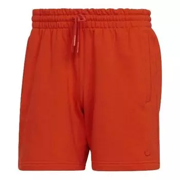 Шорты men's originals c short ft solid color lacing sports shorts college orange yellow Adidas, оранжевый