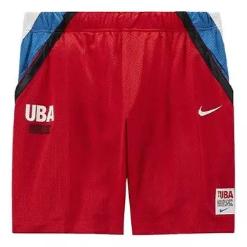 Шорты mesh shorts contrasting colors alphabet printing sports basketball asia edition red Nike, красный