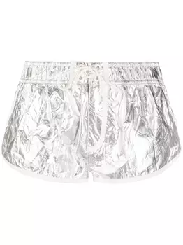 Шорты Metallic Crinkle TOM FORD, серебристый