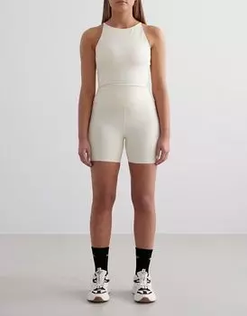 Шорты миди Aim'n Almond white sense миндально-белого цвета