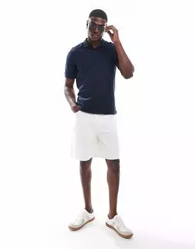 Шорты миди ASOS DESIGN белого цвета