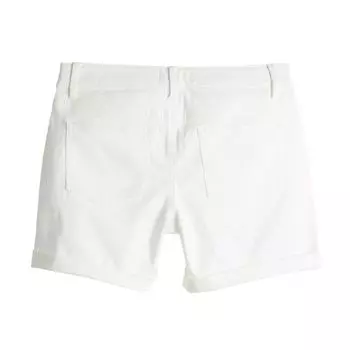 Шорты миди без застежки SO Ultimate для девочек 6–20 лет обычного и большого размера SO, белый