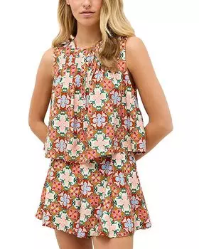 Шорты Miles с принтом на высокой талии Marie Oliver, мультиколор