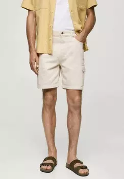 Шорты MILL Mango, бежевый