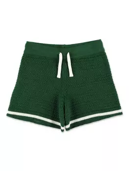 Шорты Mini Rodini вязанной крючком, зеленый
