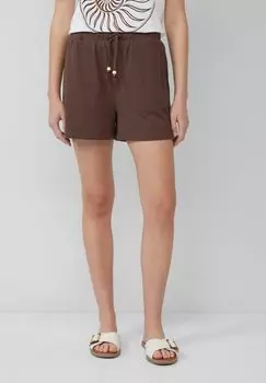 Шорты MIT ELASTIKBUND UND SCHMUCKPERLEN - Tracksuit bottoms s.Oliver, темно-коричневый