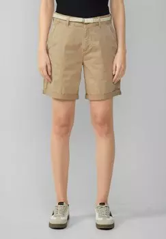 Шорты MIT GRTEL UND GARMENT DYE s.Oliver, бежевый