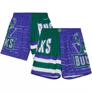 Шорты Mitchell & Ness Milwaukee Bucks, фиолетовый