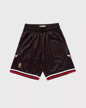 Шорты Mitchell & Ness Nba Swingman Shorts Chicago Bulls Alternate 1996-97, цвет black/red pinstripe