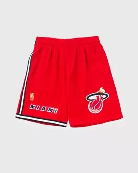 Шорты Mitchell & Ness Nba Swingman Shorts Miami Heat Alternate 1996-97, красный