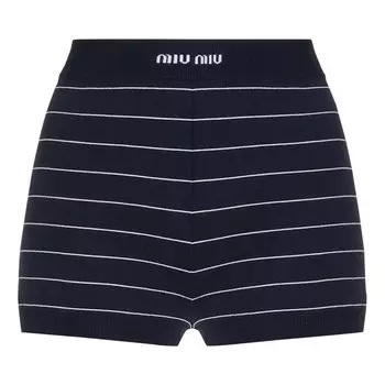 Шорты Miu Miu Mini Shorts, синий