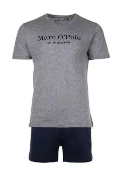 Шорты Mix & Match, качество джерси, дышащие, для мужчин Marc O'Polo, серо-темно-синий