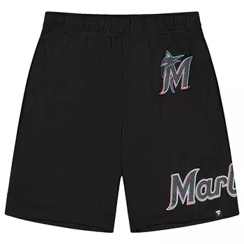 Шорты MLB MIAMI MARLINS FUNDAMENTALS MESH Shorts Fanatics, цвет Schwarz/Elektrisches Blau