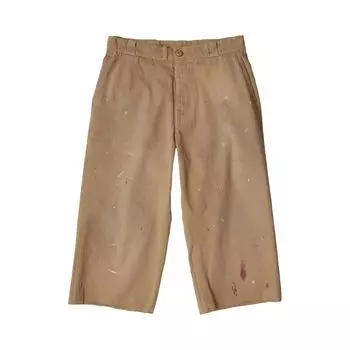 Шорты MM6 Maison Margiela Paint Splatter Skater Shorts 'Natural', желто-коричневый