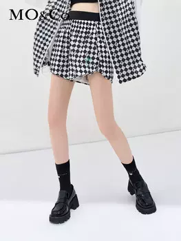 Шорты Moco с высокой талией, черно-белый