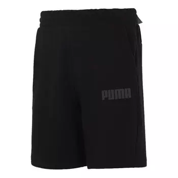 Шорты modern basics sweat shorts 9" 'black grey' Puma, черный