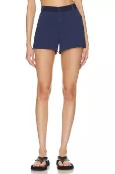 Шорты MONROW Fleece 5 Pocket Shorts, цвет Navy Blue