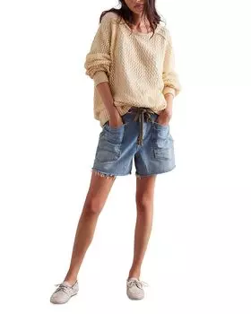 Шорты Moxie Denim Free People, синий