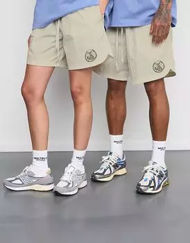 Шорты Multiply Apparel Antique из плетеной ткани цвета хаки в винтажном стиле