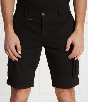 Шорты мужские Aeronautica Militare карго хлопковые, черный