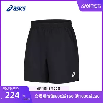 Шорты мужские Asics эластичные, черный