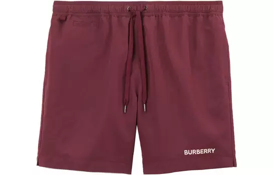 Шорты мужские Burberry плавательные, бордовый