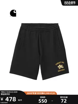 Шорты мужские Carhartt WIP с мультяшным принтом, черный