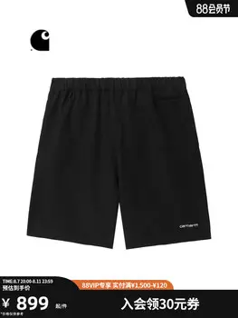 Шорты мужские Carhartt WIP с вышивкой логотипом, черный
