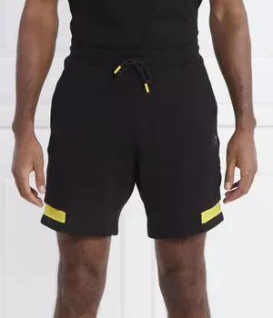 Шорты мужские Ea7 хлопковые на кулиске, черный