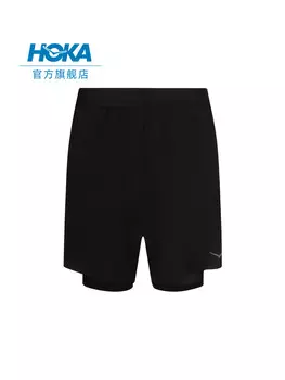 Шорты мужские Hoka One One 2-in-1 для бега, черный
