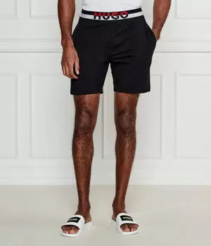 Шорты мужские Hugo Bodywear с логотипом на поясе, черный