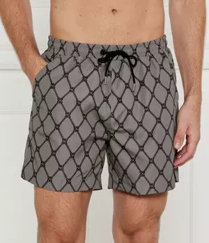 Шорты мужские Hugo Bodywear Sone пляжные из переработанного полиэстера, серый