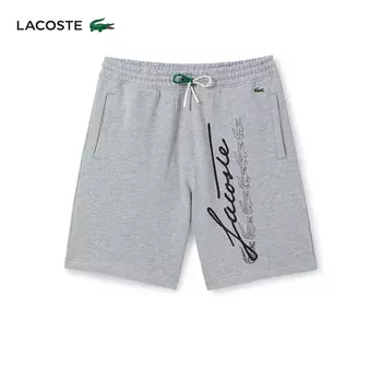 Шорты мужские Lacoste с принтом, серый
