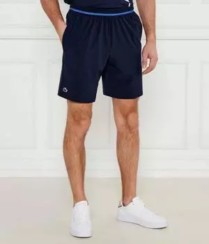 Шорты мужские Lacoste Sport x Novak Djokovicё с логотипом, синий