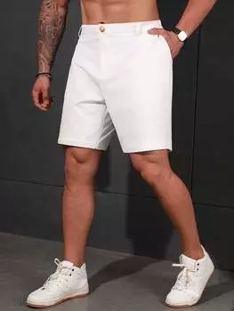 Шорты мужские Manfinity Homme с диагональными карманами, белый