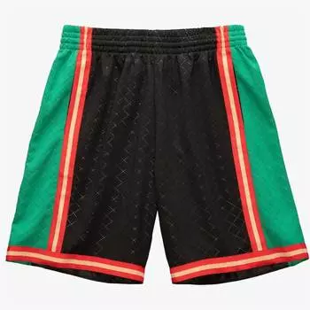 Шорты мужские Neapolitan Swingman La Lakers черного цвета Mitchell & Ness