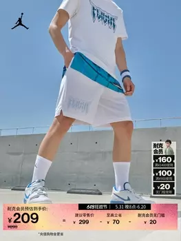 Шорты мужские Nike Jordan сетчатые, белый