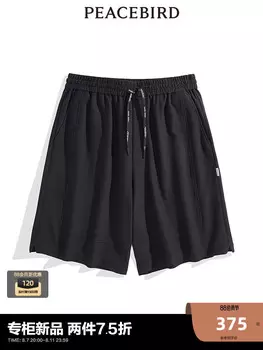 Шорты мужские Peacebird текстурированные, черный