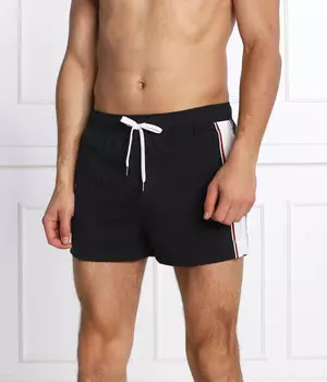 Шорты мужские Tommy Hilfiger пляжные с лампасами, черный