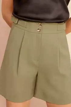 Шорты на пуговицах по индивидуальному заказу Love & Roses, зеленый